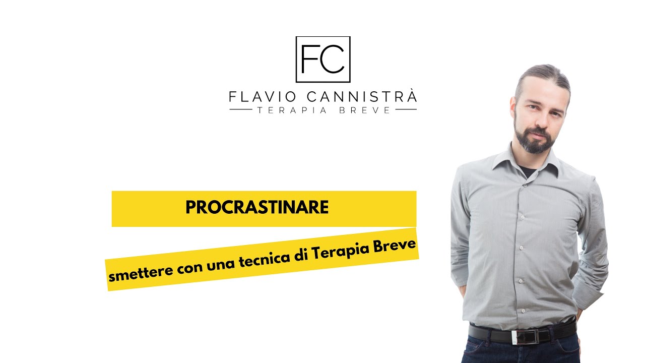 Procrastinare: smettere con una tecnica di Terapia Breve