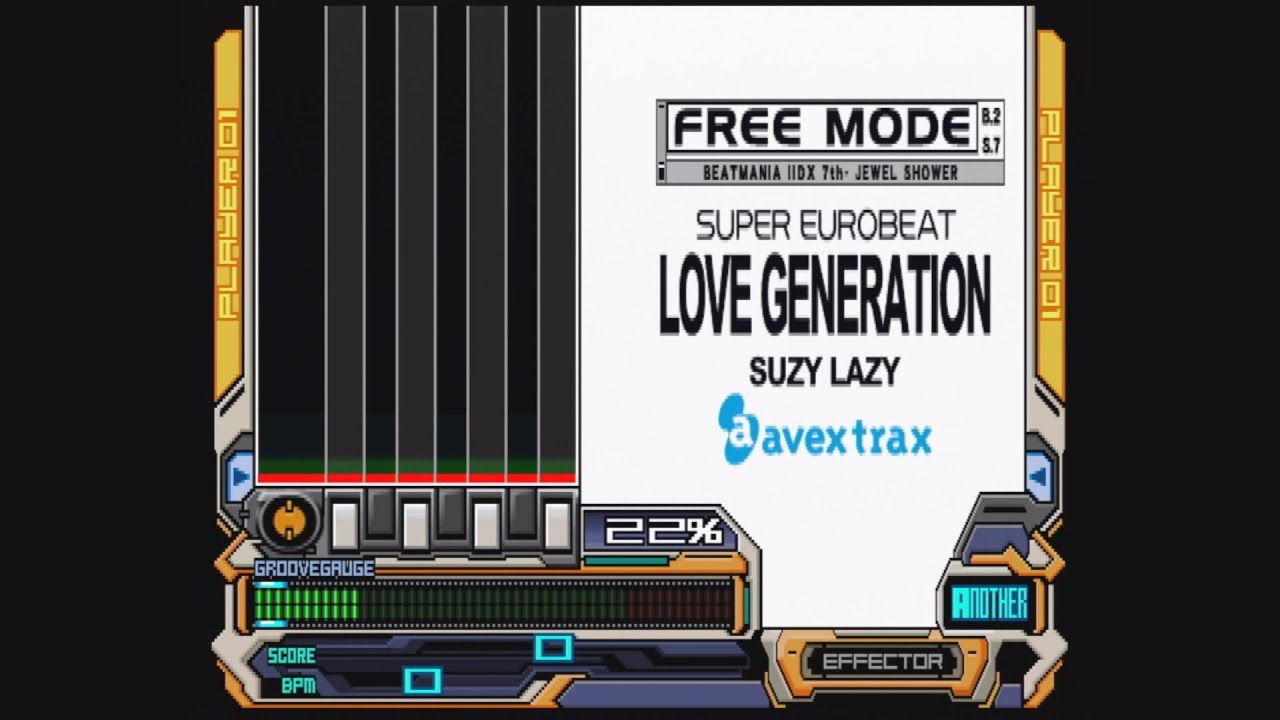 [60fps] LOVE GENERATION (SPA) / AutoPlay / SUZY LAZY / CS beatmania IIDX 7th style