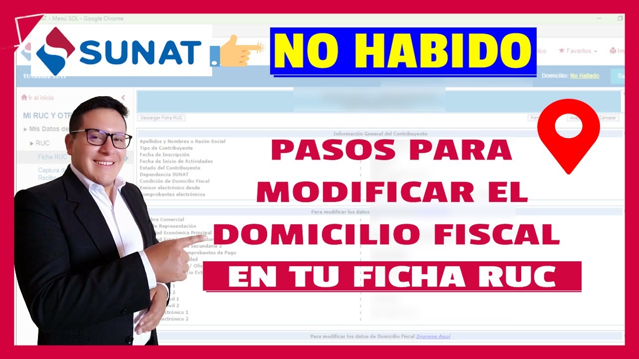 Actualización de datos Sunat | Modificación de domicilio Sunat  2023