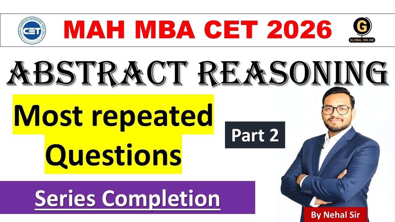 Abstract Reasoning Most Repeated PYQs Part 2 | MAH MBA CET Preparation 2026 | Series Completion PYQ