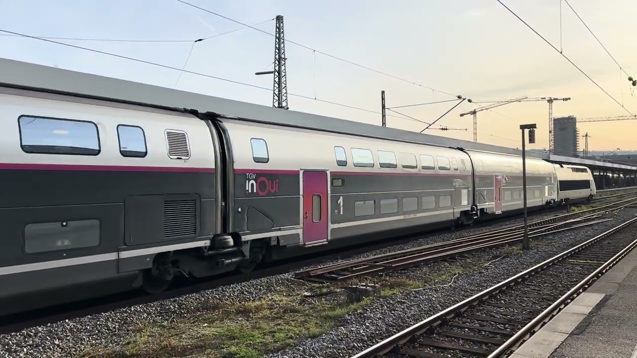 TGV 🚄 InOui Einfahrt Stuttgart Hauptbahnhof 