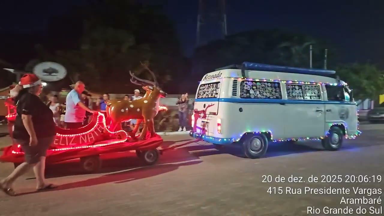 20/12/2025 - 20hs - Desfile do Natal 2025 em Arambaré.