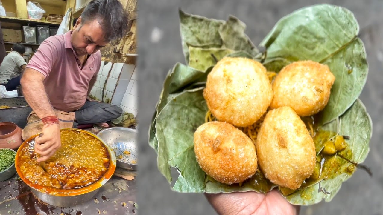 Famous Lali Chhangani Club Kachori at Kolkata Burrabazar West Bengal India