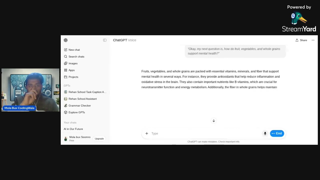 Talk with Chatgpt Topic   Discuss Exploring the Connection Between Diet and Mental Well being