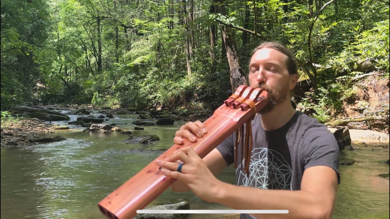 Calming Meditation | 30 Minute Flute & River Meditation | Elemental Flutes