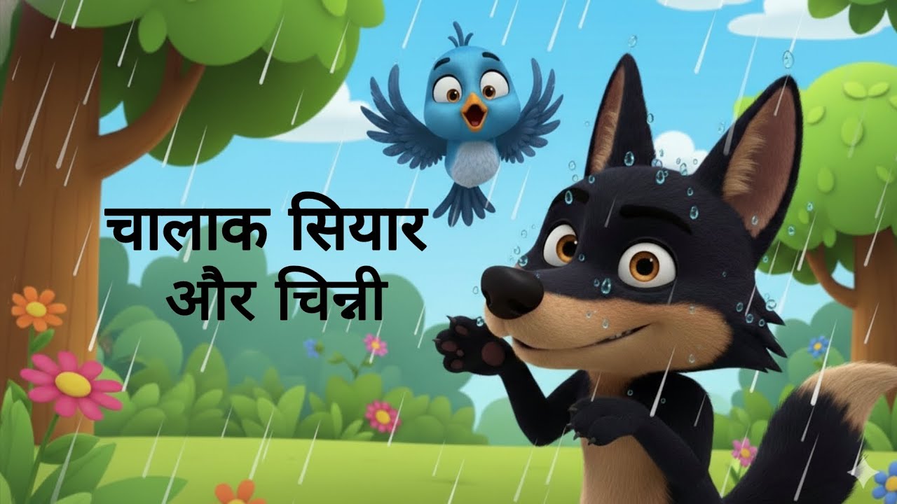 बारिश का खेल और जंगल का राज़ | Hindi Moral Story for Kids|#moralstory#cartoons#kidsstory 