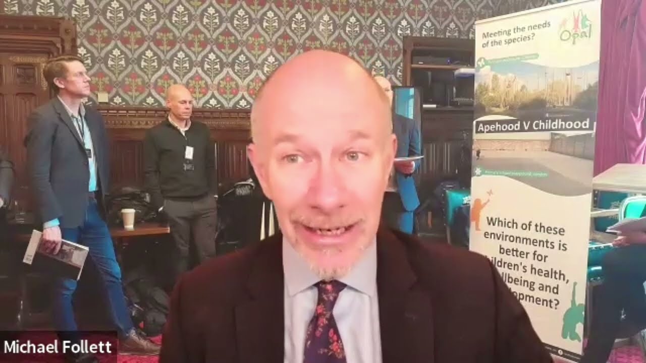 Michael Follett's speech at A Plan for Play report launch