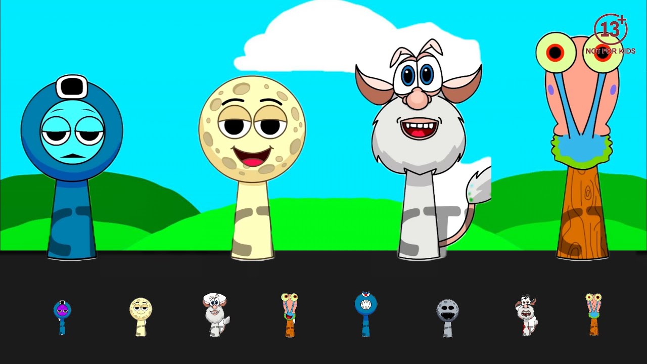NEW SPRUNKI ! Sprunki OC: O 2, The Moon, Booba, Gary. | SprunkiZone