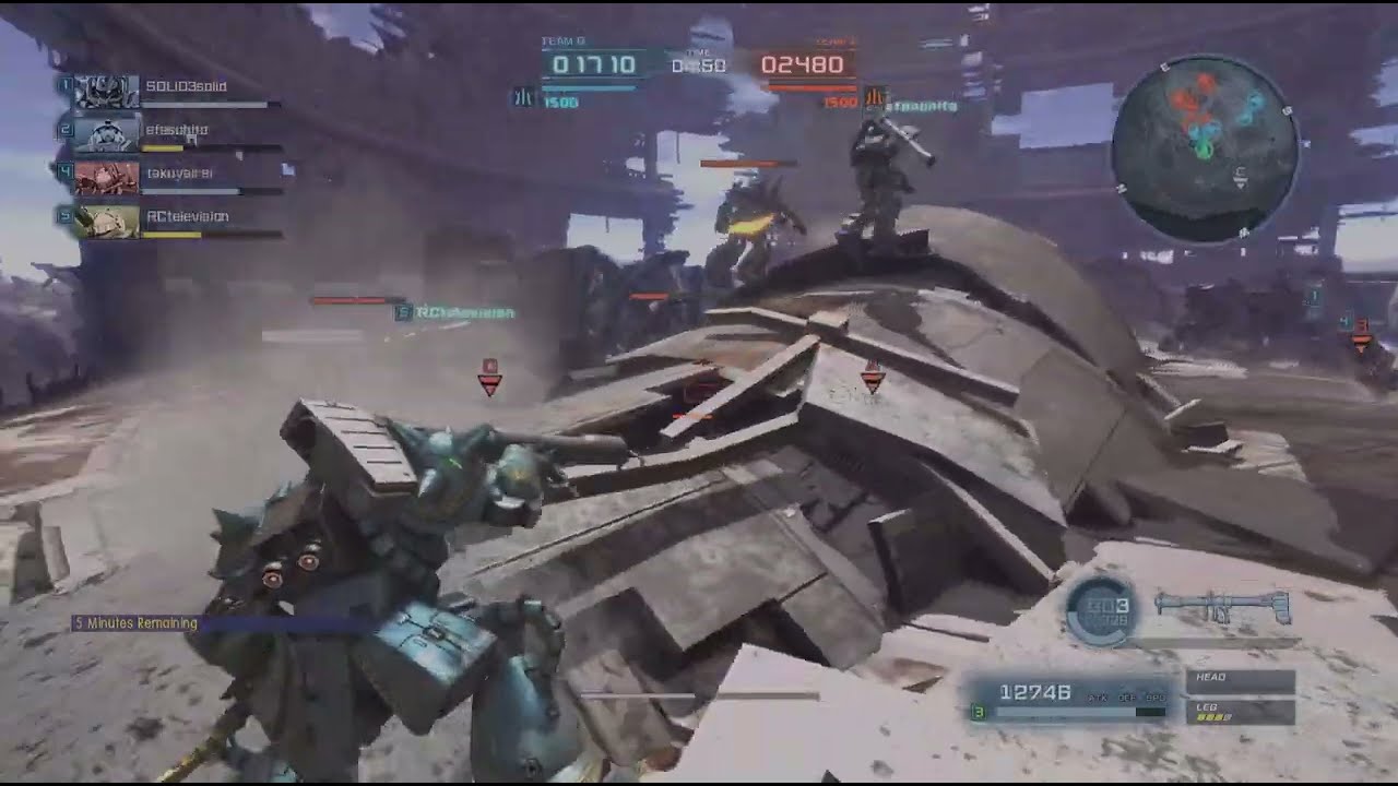 Gundam Battle Operation 2 -GBO 2- Ground Battle – lvl 1 Zaku II Dozle Zabi Custom