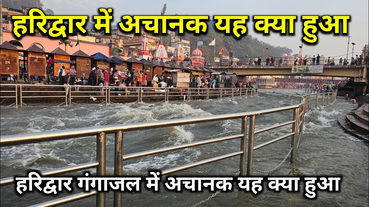 हरिद्वार गंगाजल में अचानक से क्या हुआ | haridwar ganga snan | haridwar latest video | haridwar 