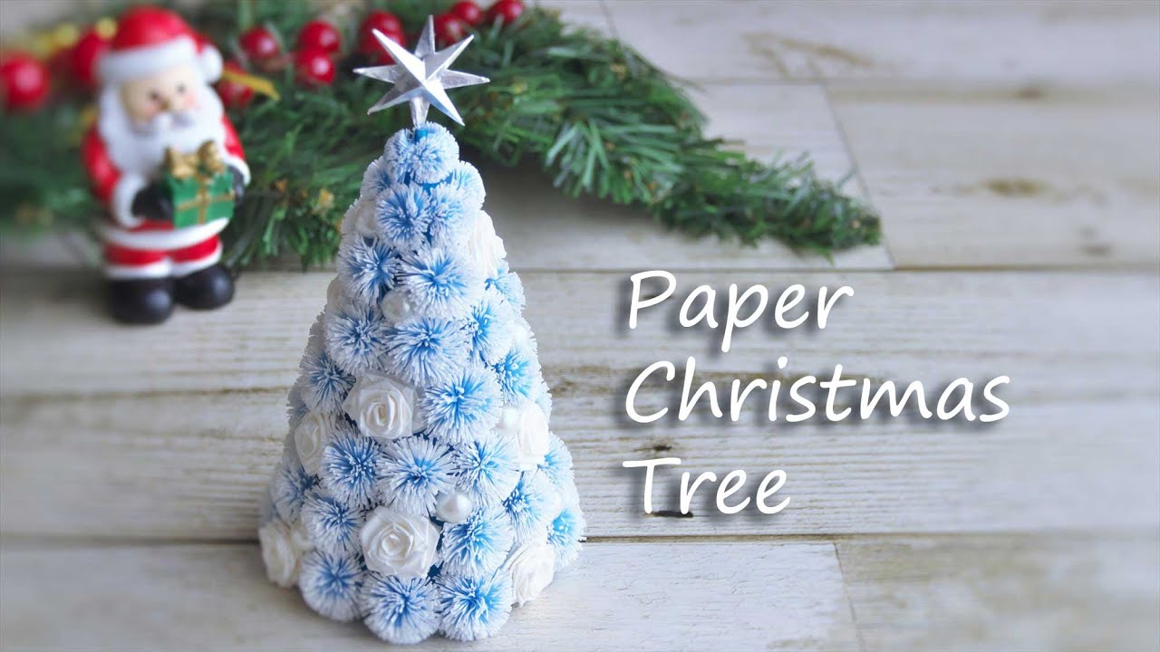Как сделать бумажную рождественскую елку - DIY How to Make Paper Christmas Tree