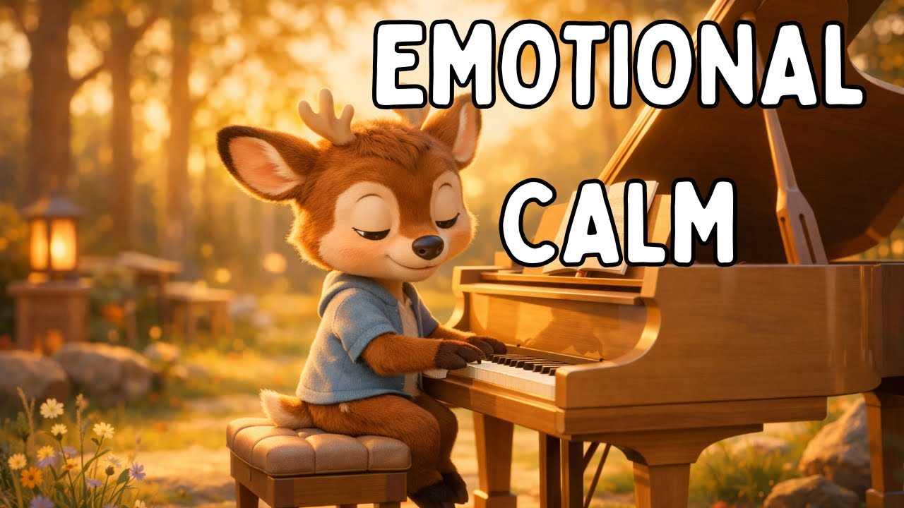 Gentle Piano Music 🎹🌿 | Emotional Calm, Focus & Relaxation Support for Children