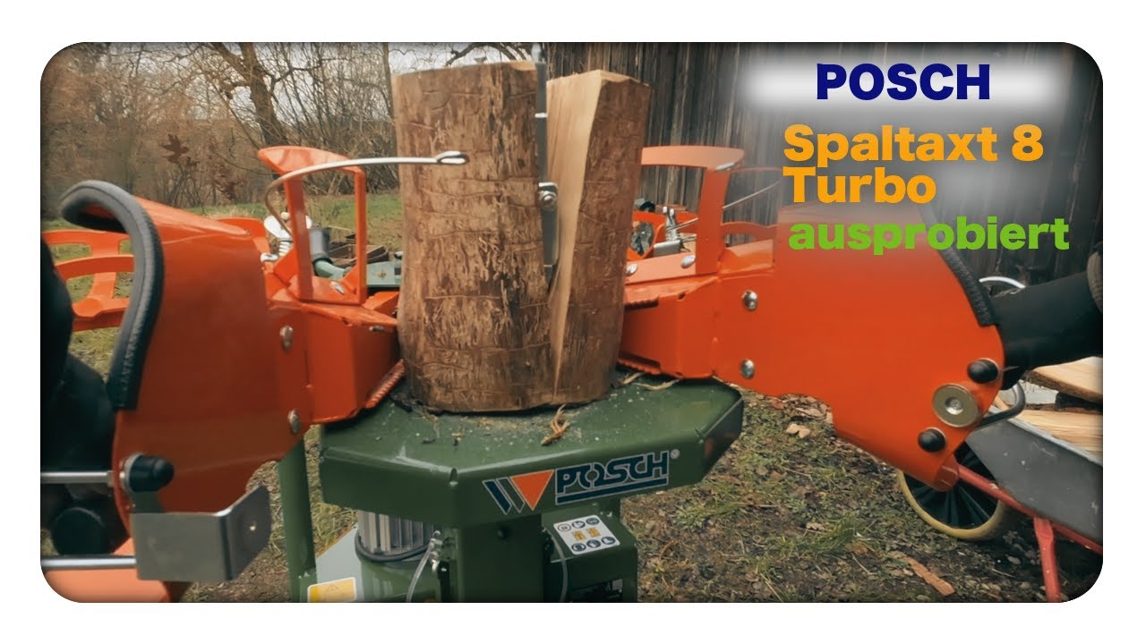 ausprobiert: Posch Spaltaxt 8 Turbo Holzspalter M6140N