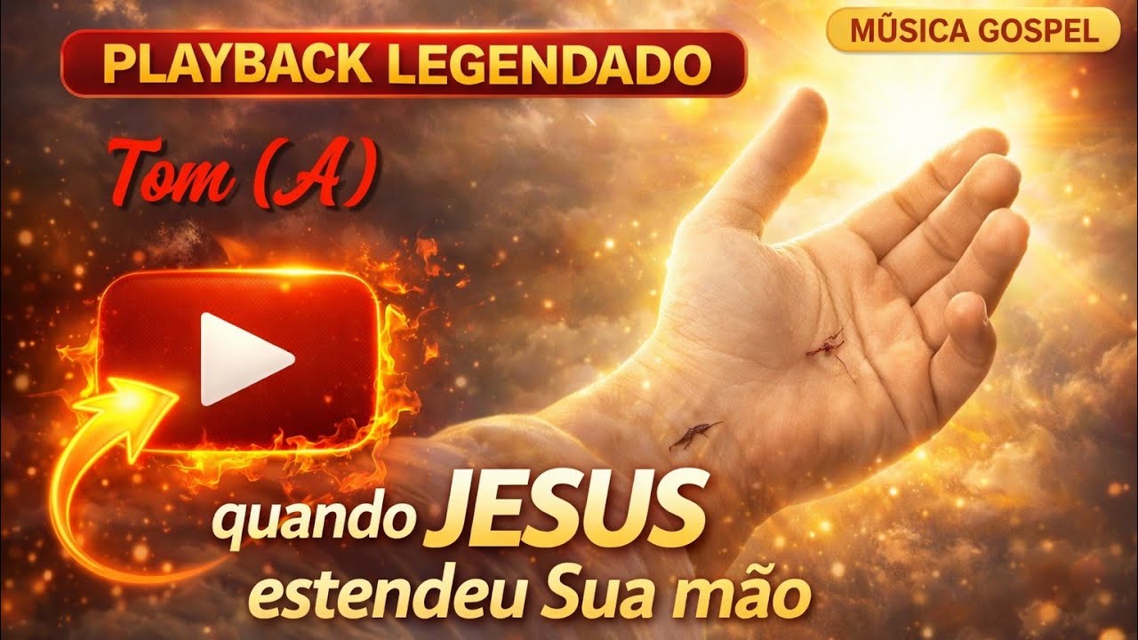 Quando Jesus estendeu sua mão | Playback legendado | Tom A