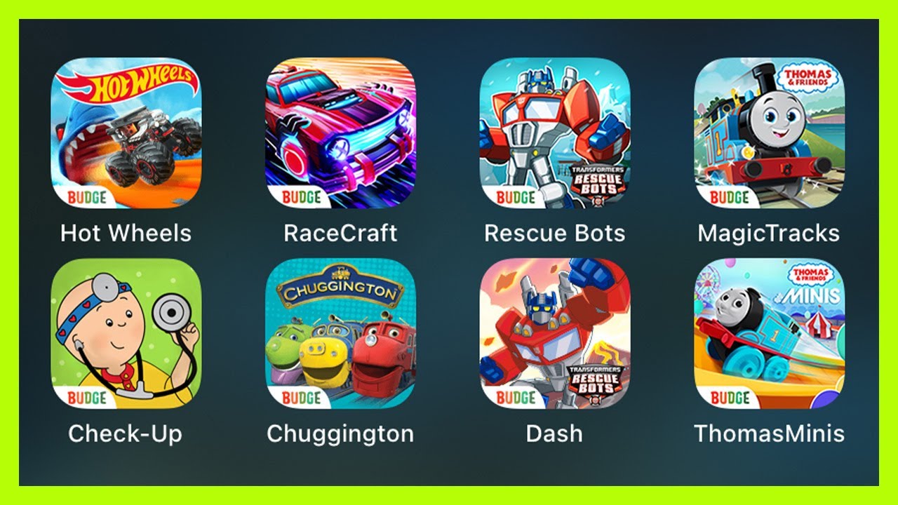 Thomas & Friends Minis,,Transformers: Disaster Dash,,Chuggington Traintastic,,Caillou Check Up