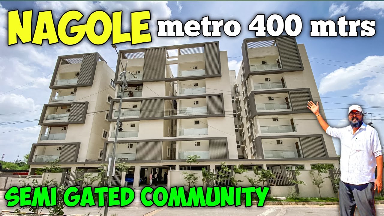 NAGOLE లో 3 BHK FLATS | SEMI GATED COMMUNITY FLATS FOR SALE | Hyderabad flats for sale | UPPAL HOUSE