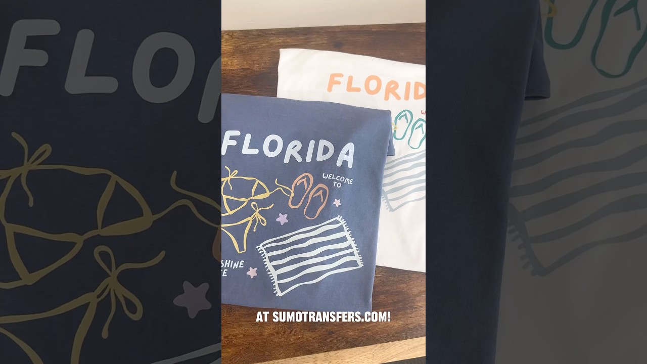 Get customized apparel just in time for your next vacation! 🌞🌴 #tshirtdesign #fyp #dtfprinting