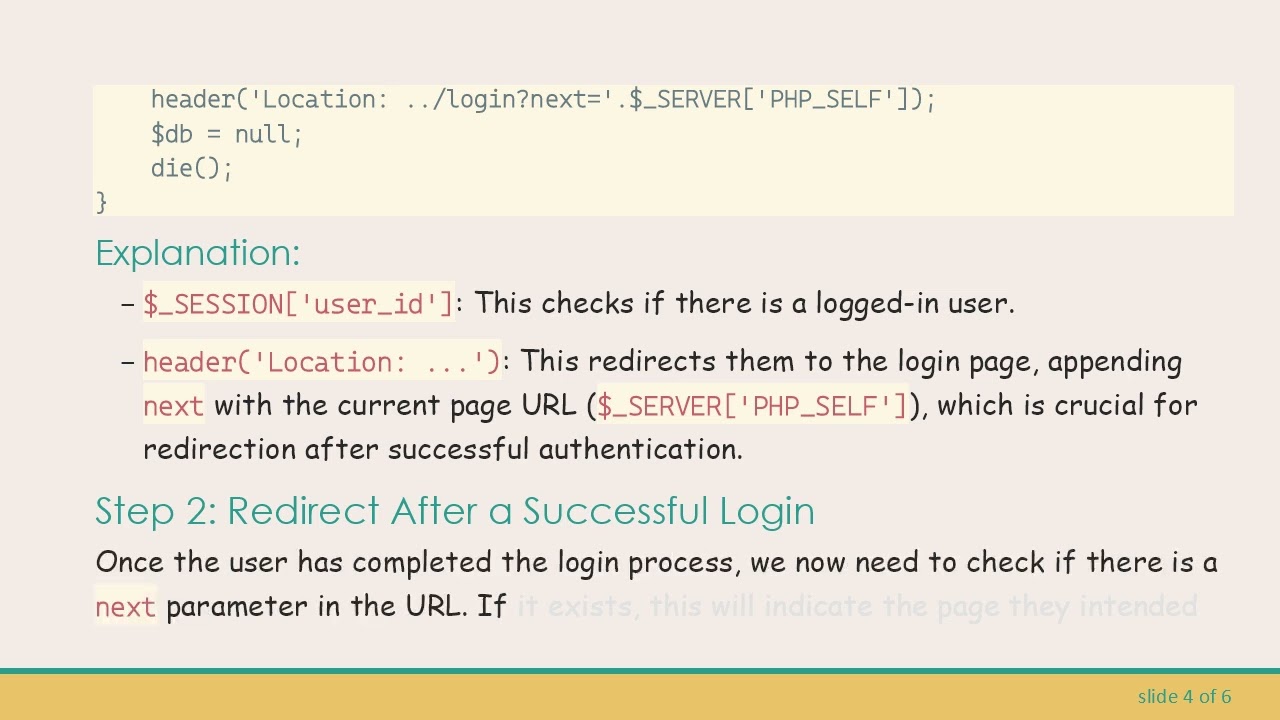 How to Redirect Users to Their Desired Pages After Login in PHP