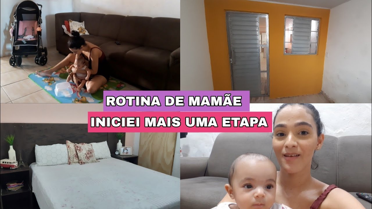 N&Atilde;O CONSEGUI 😔 ESTAVA MUITO CANSADA + MOSTREI AS PAREDES| ROTINA MATERNA COM UMA BEB&Ecirc; DE 5 MESES