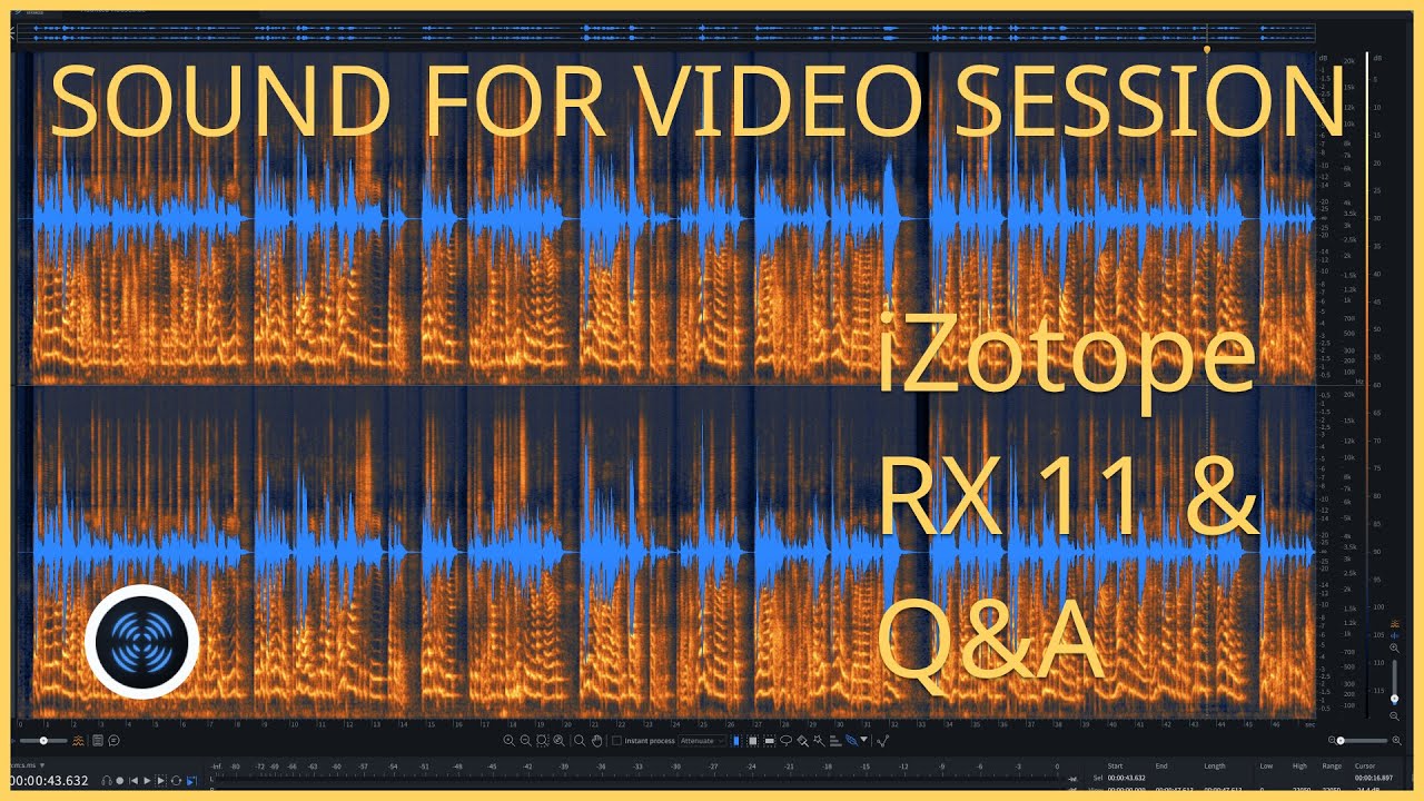 Sound for Video Session — iZotope RX 11 & Q&A