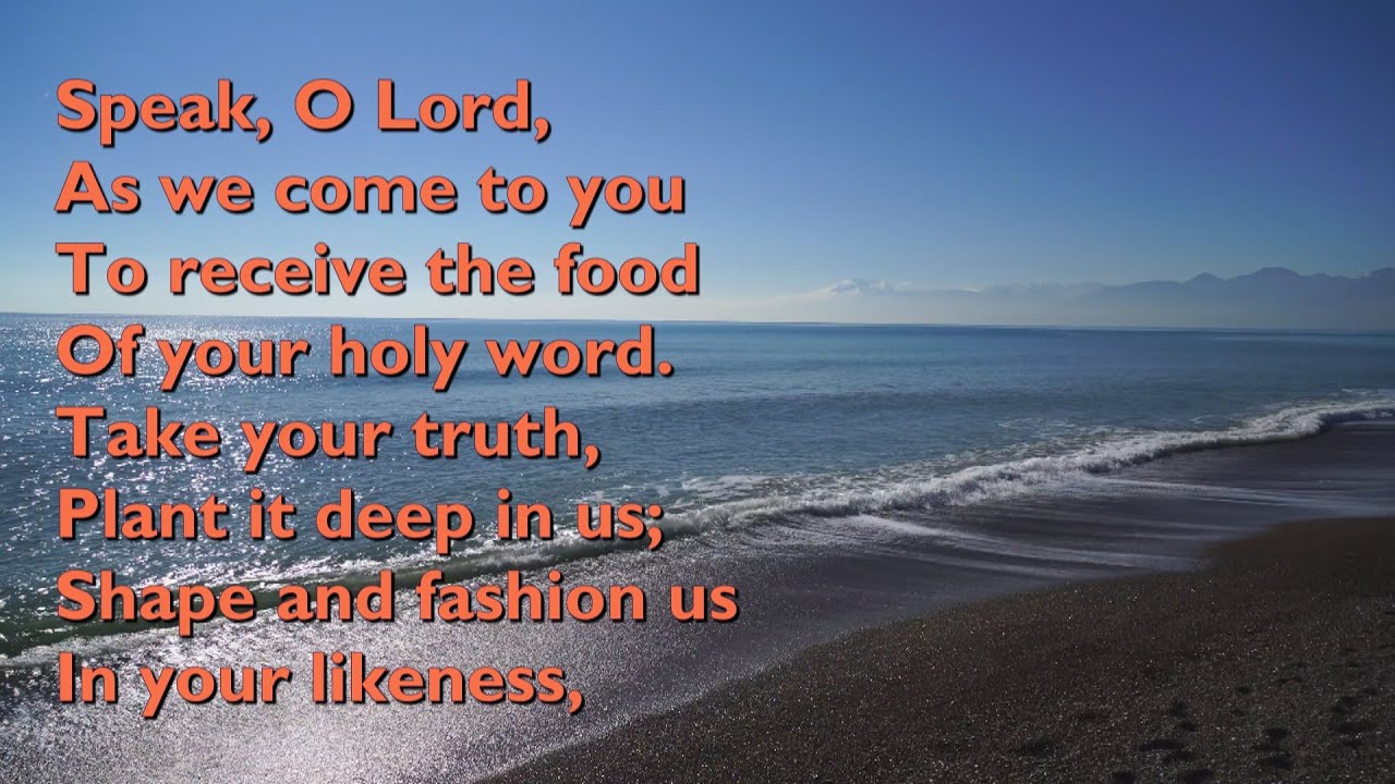 Speak, O Lord, as We Come to You (6vv) [with lyrics for congregations]