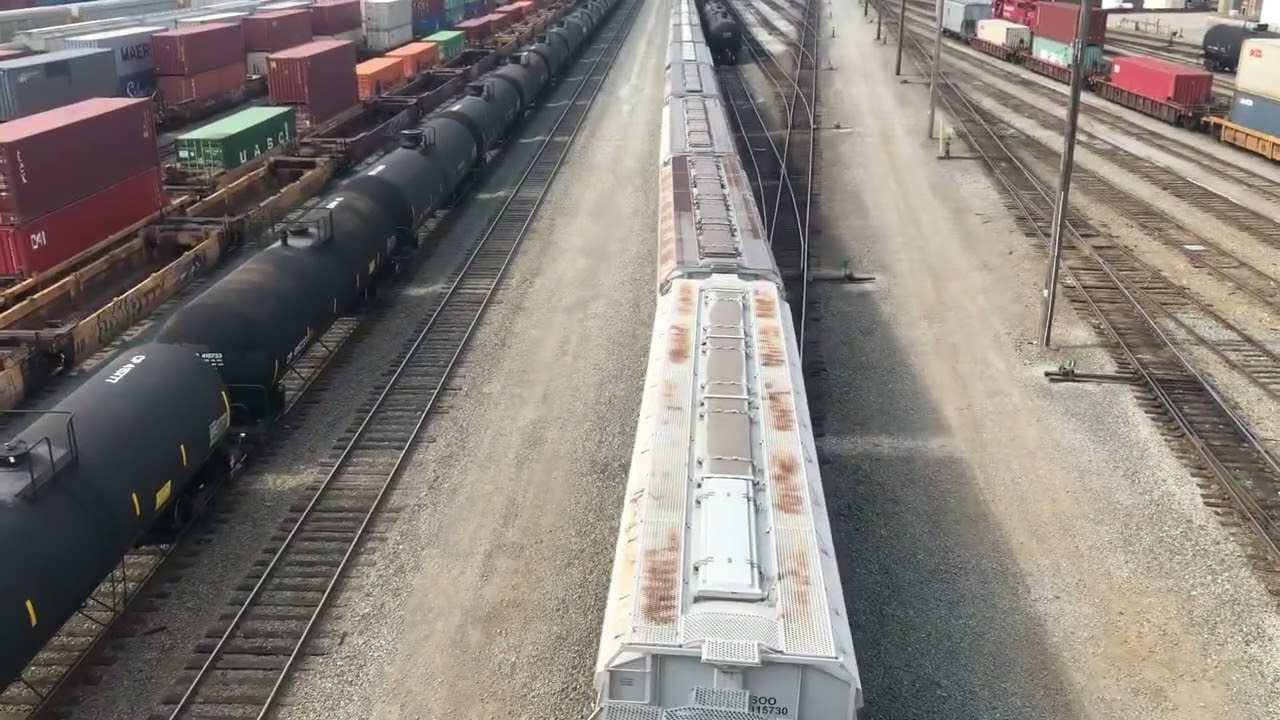 CPKC switching job with a GP38AC￼
