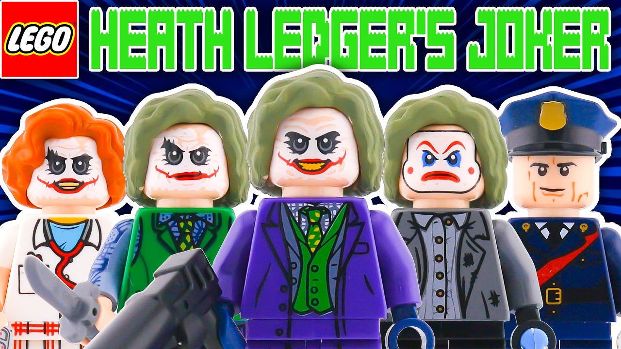 Lego Joker Minifigure Upgrades & Customs! | Heath Ledger/The Dark Knight