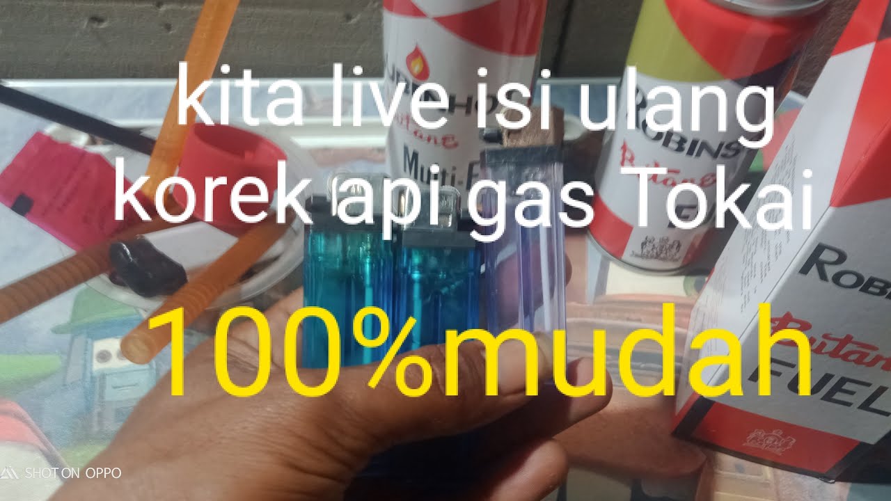 kita live isi ulang korek api gas Tokai 💯 mudah Teguh bibit sedang live sekarang!