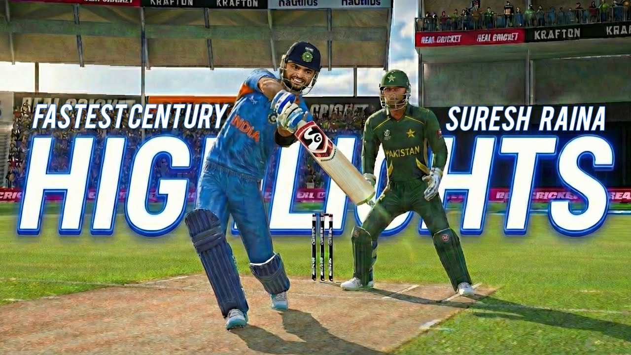Suresh Raina 🏏 Fastest Century 😱 Real Cricket Gameplay Highlights 
