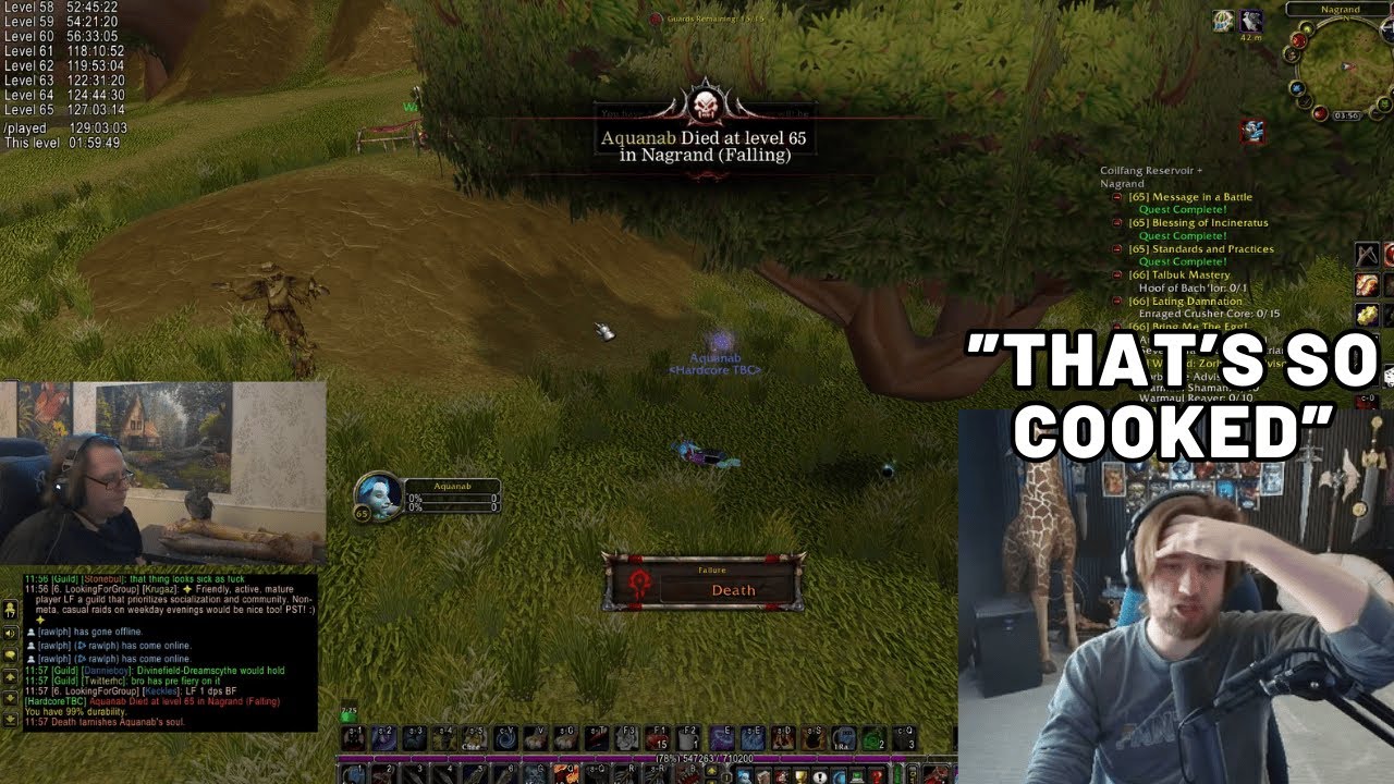 Реакция Sodapoppin на безумную смерть Зероджи в хардкорном WoW