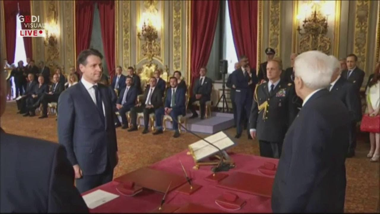 Governo Lega-M5s: il giuramento di Conte