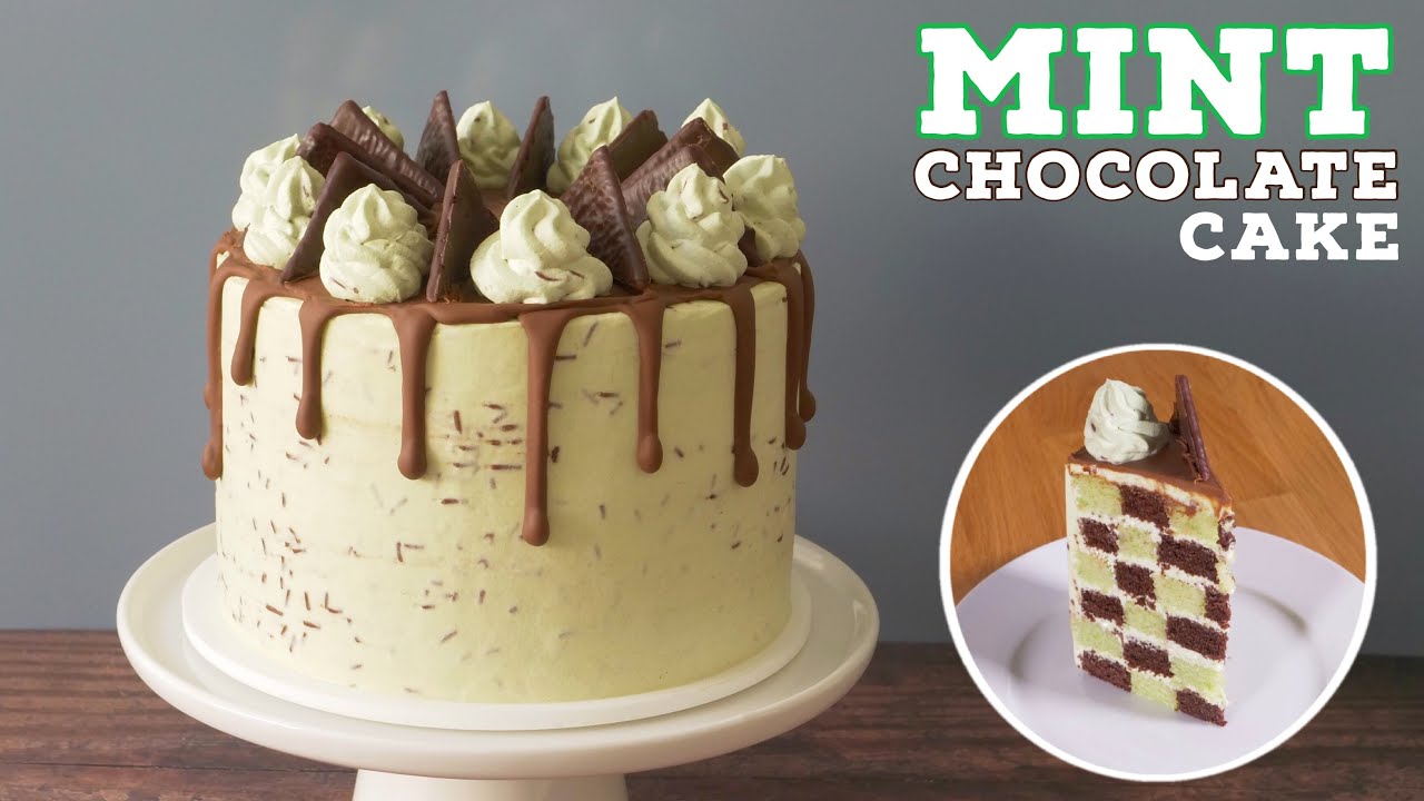 Mint Chocolate Cake Recipe | Checkerboard Cake | Just Cook!