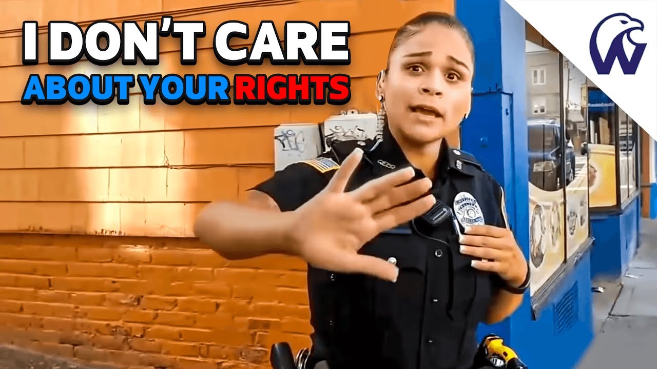 Most Aggressive Lady Cop On YouTube | She Tried Intimidate Him