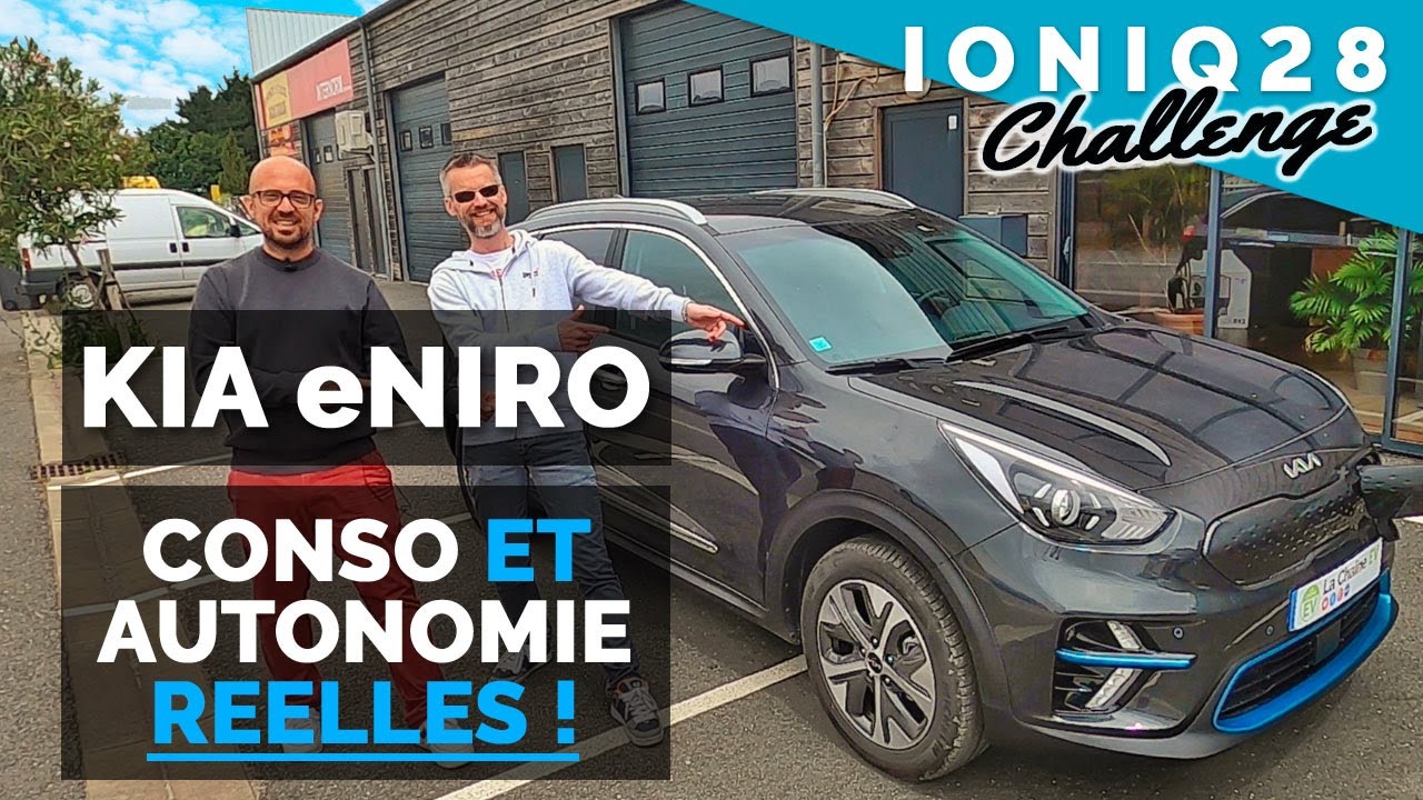 Essai conso Kia eNiro : comment se classe le best seller de Kia ? (Ioniq 28 challenge)