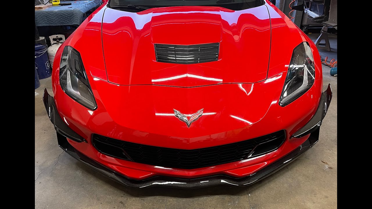 Ivan Tampi | How to remove a C7 Corvette Front Bumper & install XIK CF 101 Canards & Splitter