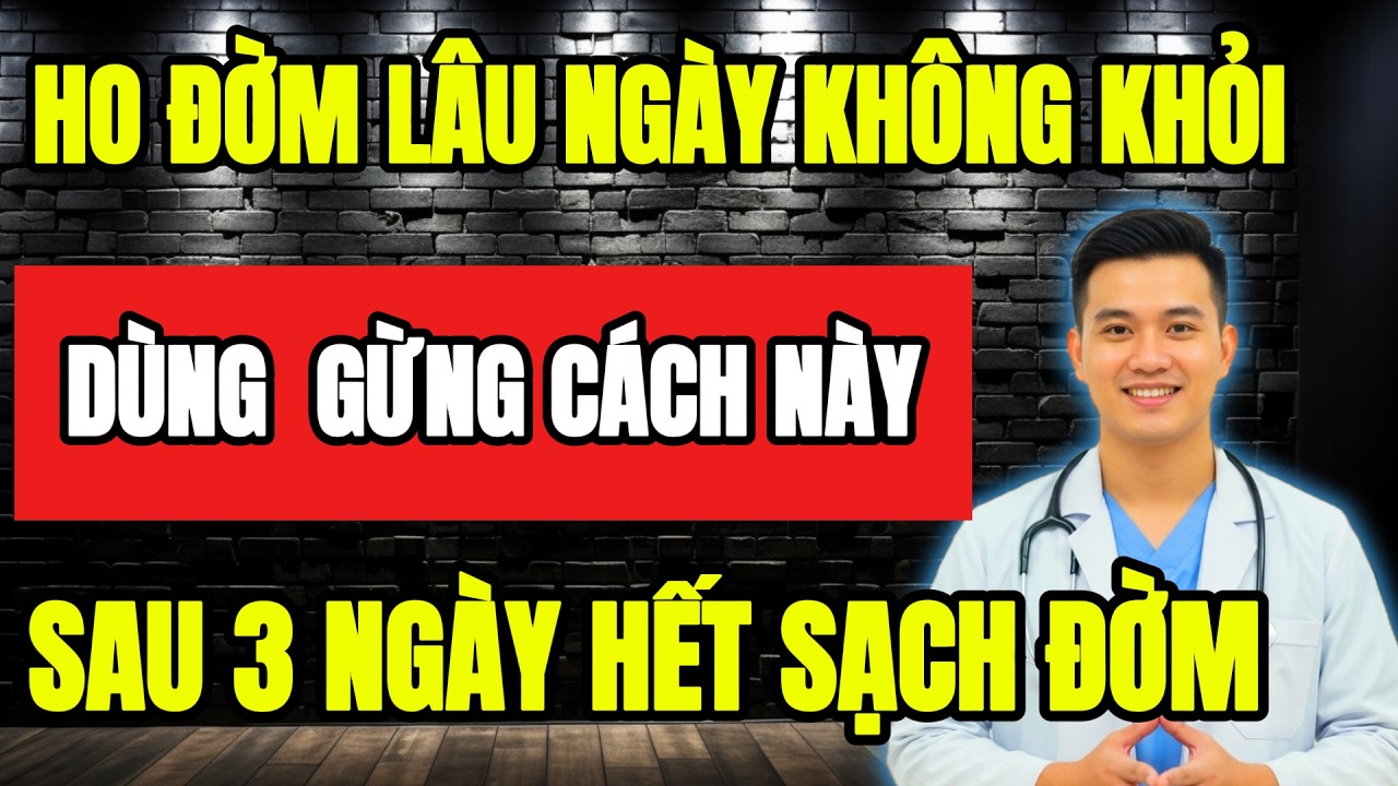 Ho Đờm Dai Dẳng? Dùng Gừng Đúng Cách Chỉ 3 Ngày Thấy Khác!