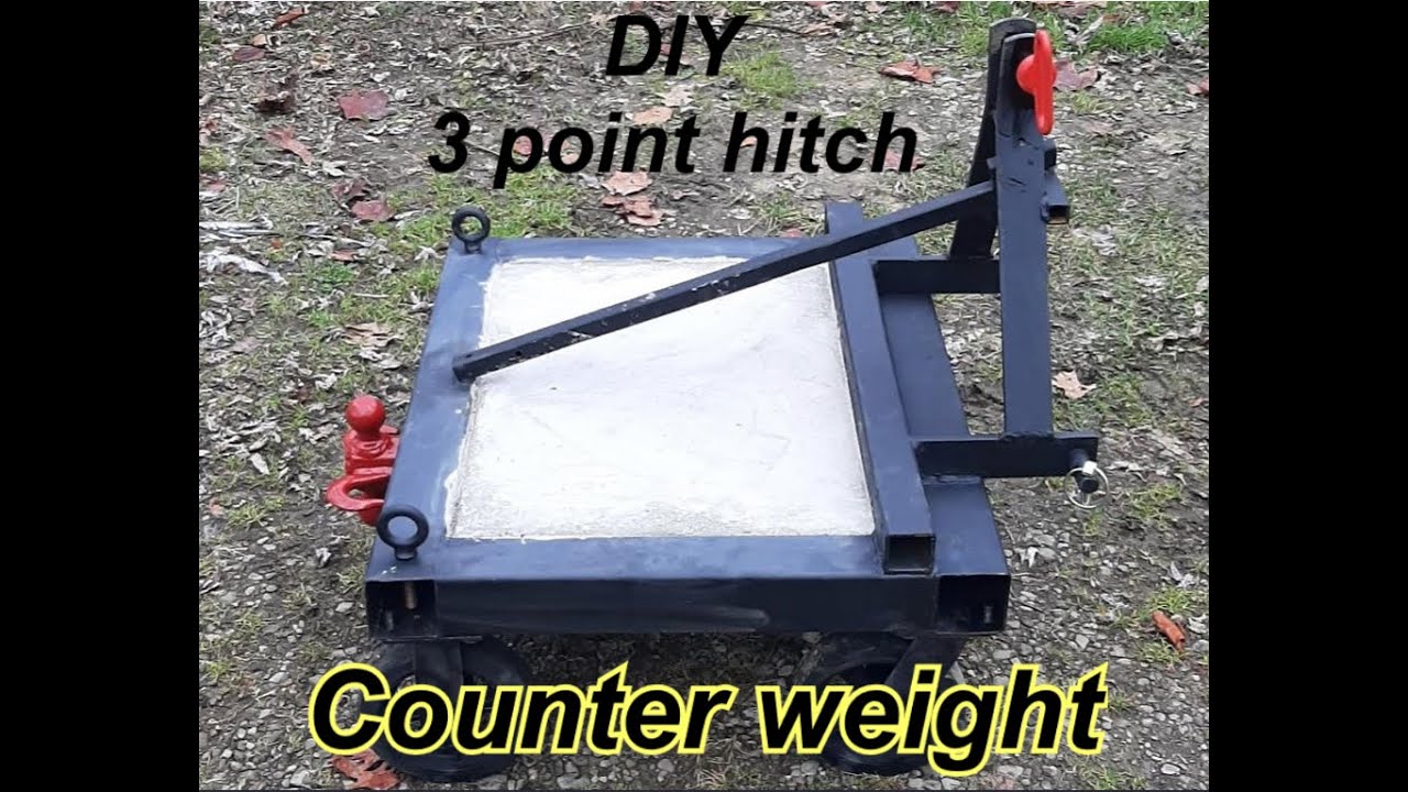 Homemade 3pt hitch counterweight / carry-all.