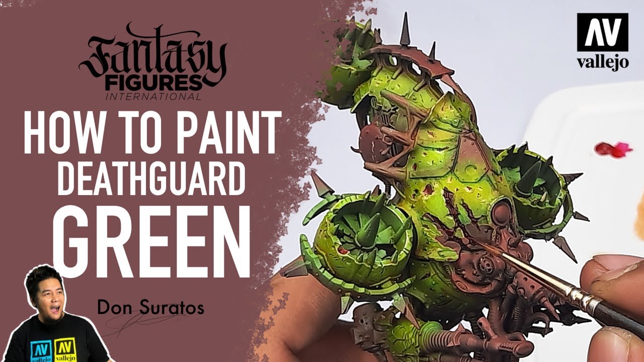 How To Paint Deathguard Green | 2021 | Vallejo Colors