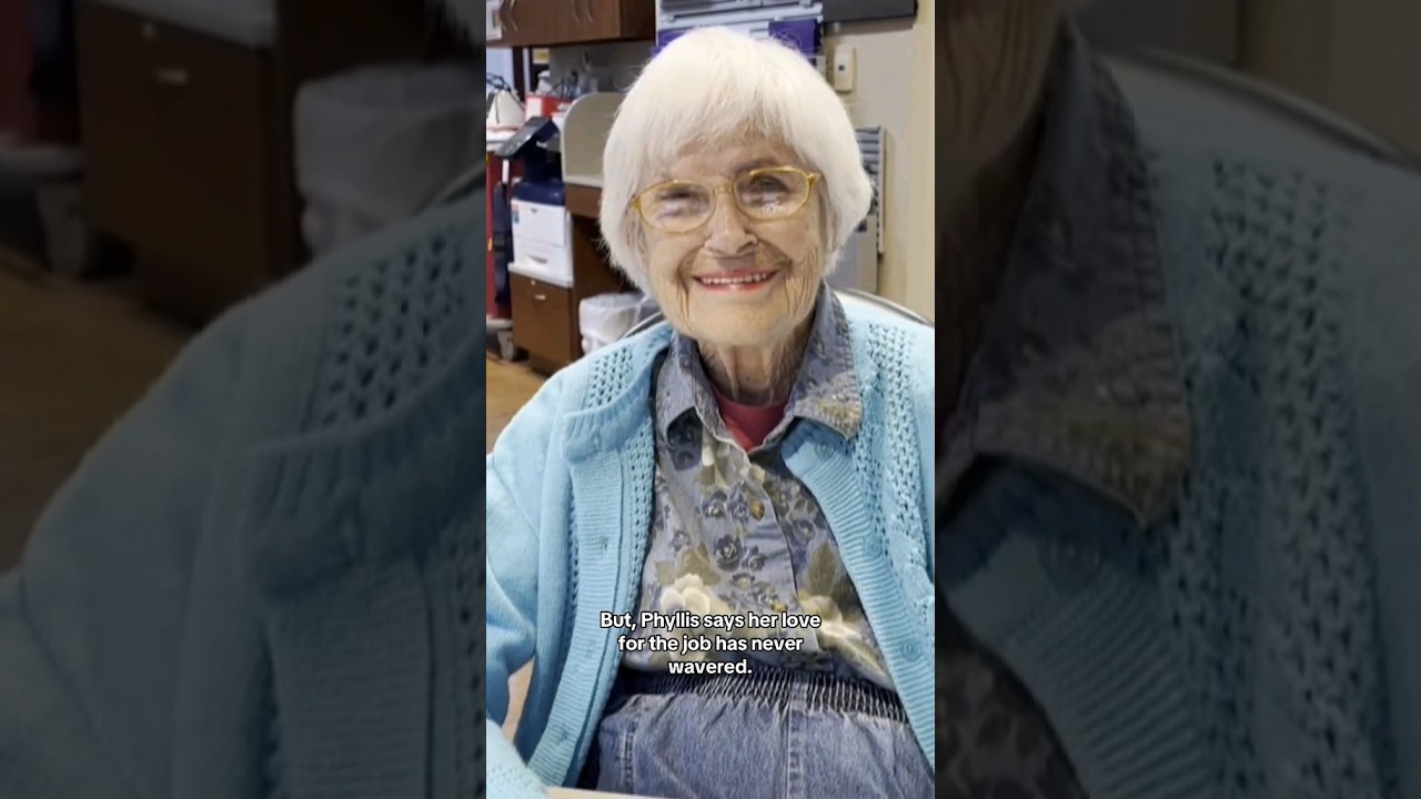 91-year-old nurse honored for more than 50 years of service #shorts