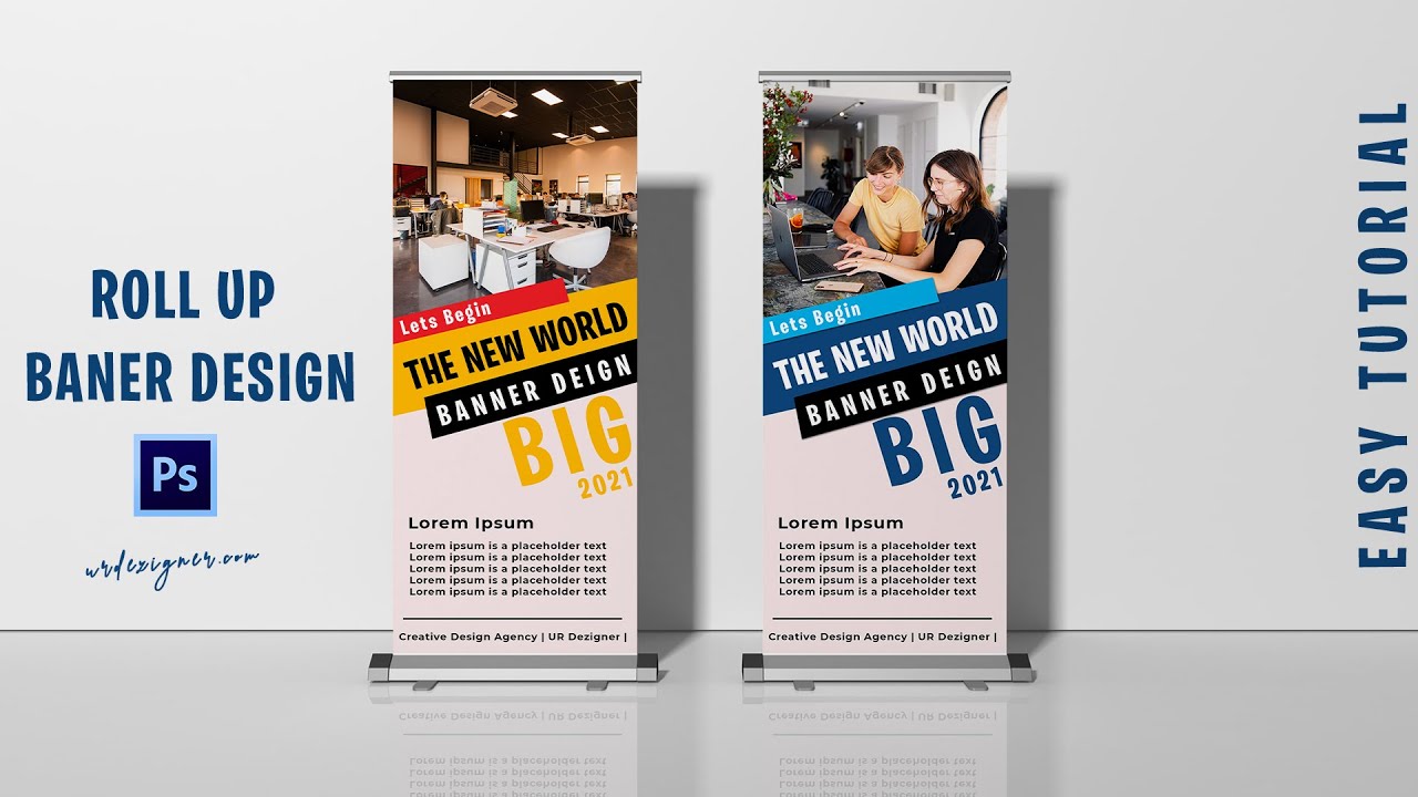 Create Simple Roll Up Banner (Standee) in Photoshop