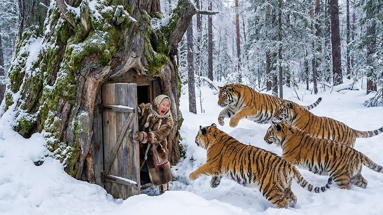 80-Year-Old Widow Lives Inside A Tree And Escapes From A Pack Of Siberian Tigers | Extreme Yakutia