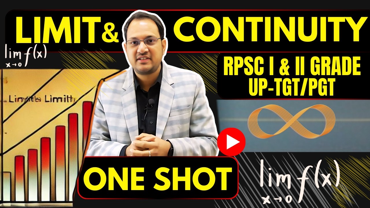 LIMITS in 1 Shot - All Concepts, Tricks & PYQs Covered | RPSC I & II Grade |UP-TGT/PGT MATHS