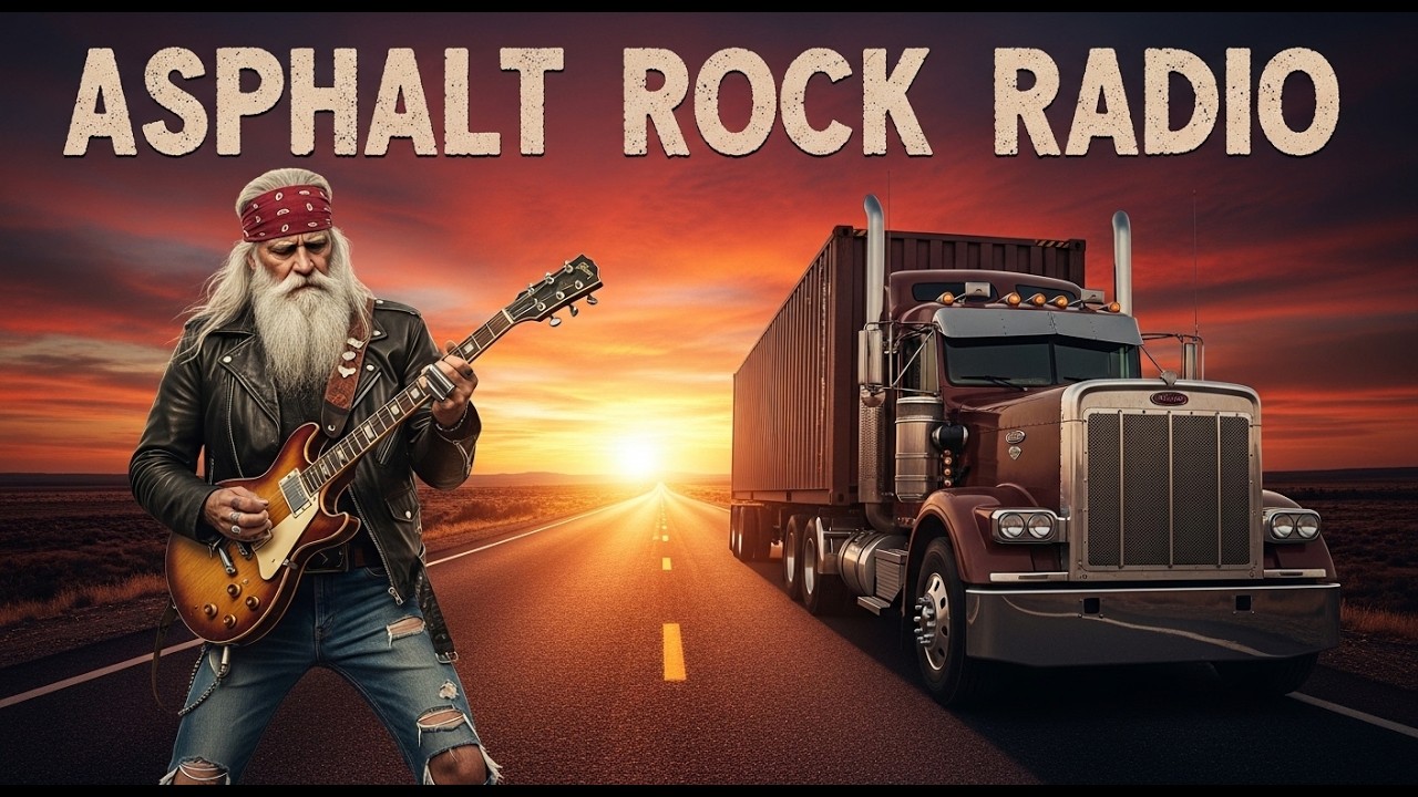 ASPHALT ROCK RADIO &ndash; SUNSET STEEL & SIX STRINGS | OUTLAW HIGHWAY ANTHEMS | #BurningHorizon
