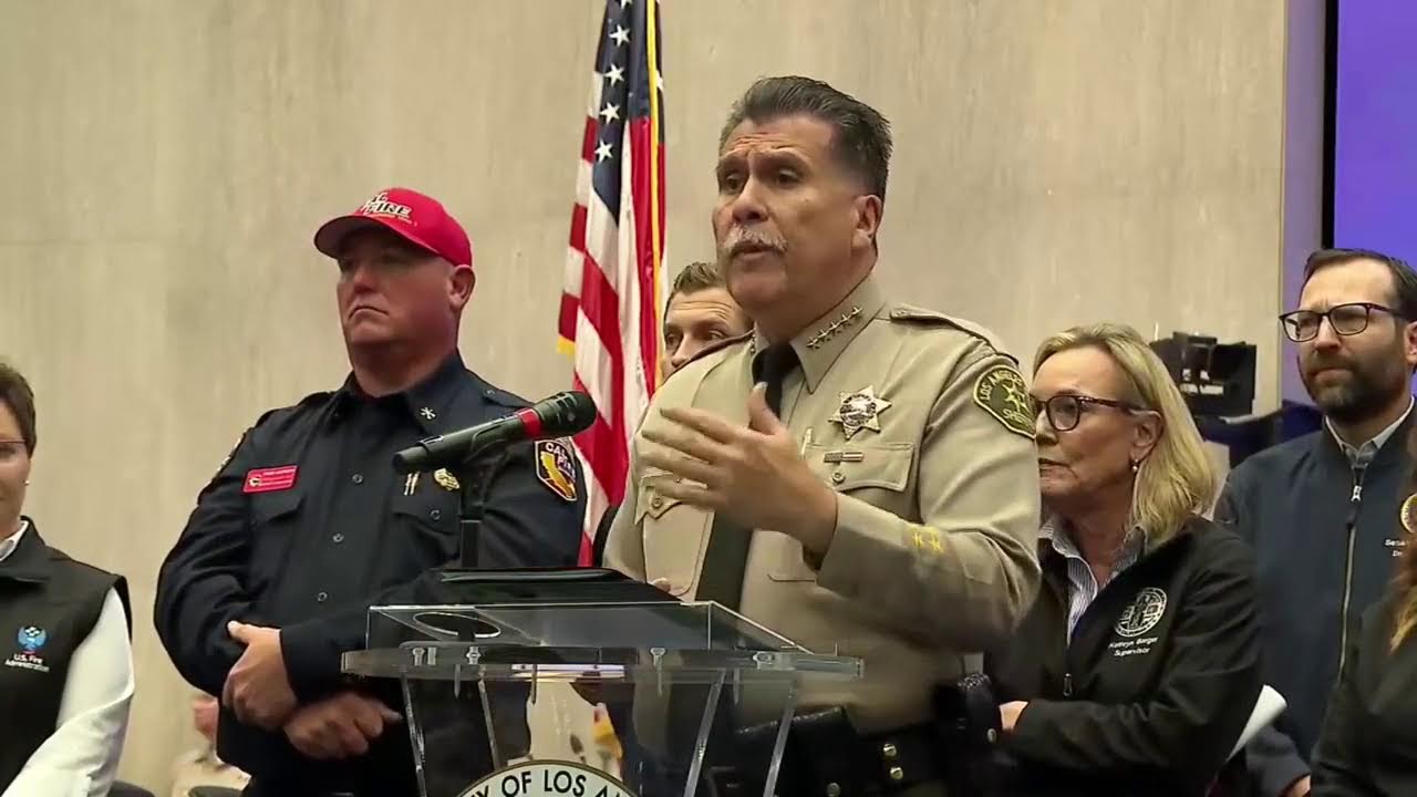 Los Angeles officials hold a press conference
