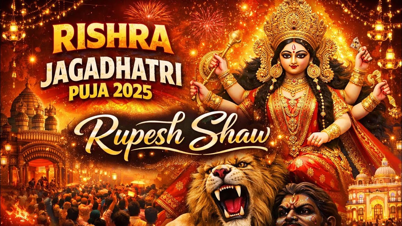 Rishra Jagadhatri Puja 2025 | Grand Celebration & Lighting | Rupesh Shaw
