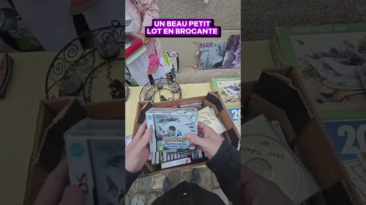 UN LOT DE MALADE EN BROCANTE #brocante #jeuxvid&eacute;o #videgrenier #videgrenierlive #pokemon