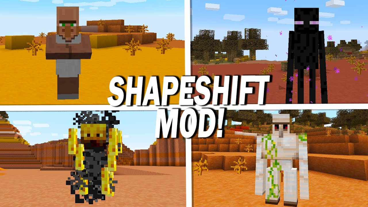 Демонстрация модов Minecraft Morph (1.12.2 и 1.7.10)