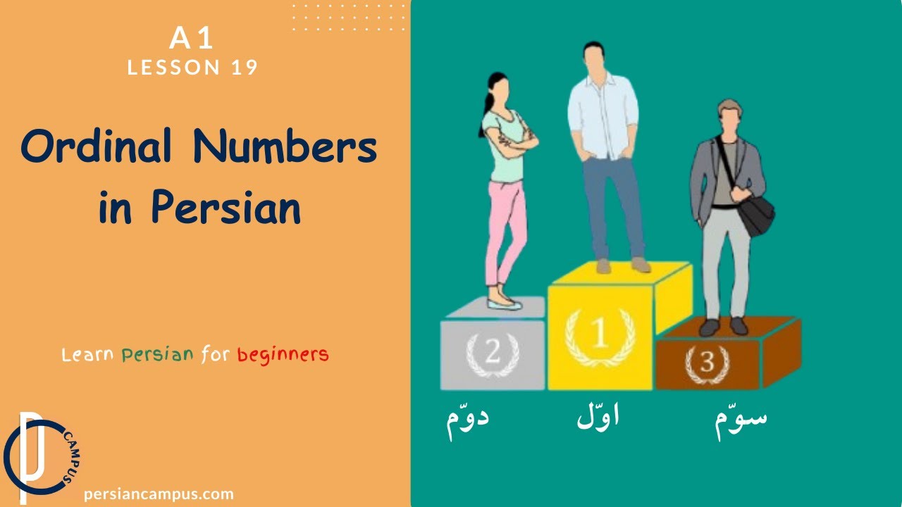 Persian Ordinal Numbers in Minutes| Learn Persian for Beginners|lesson19