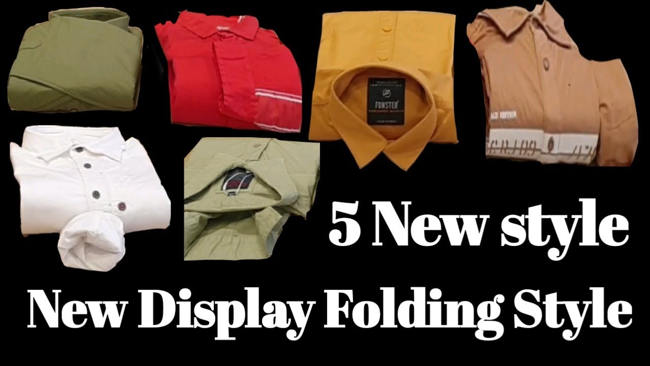 How to fold shirt for showroom | Shirt folding tricks | Organization tips to save space | new shirt