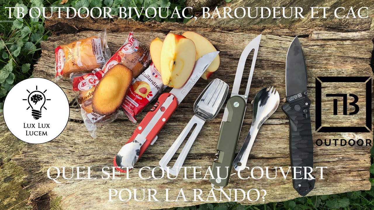 Quel est le meilleur set couteau/couverts en randonn&eacute;e? TB Bivouac Baroudeur CAC @TBOutdoor_thiers